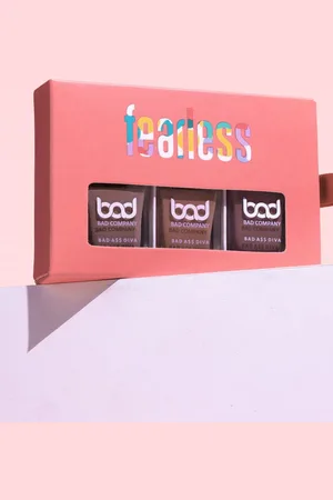 Bad Company Set Of 3 No Toxin Nail Lacquer Nail Polish 10 ml Each - Shade 72 - 73 - 81