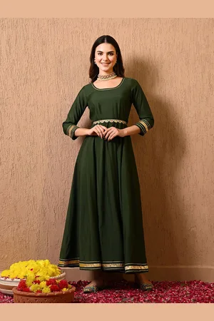 Decked-Up Women Round Neck Maxi Dress