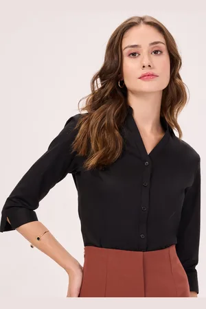 Bombay High Women Classic Slim Fit Opaque Casual Shirt