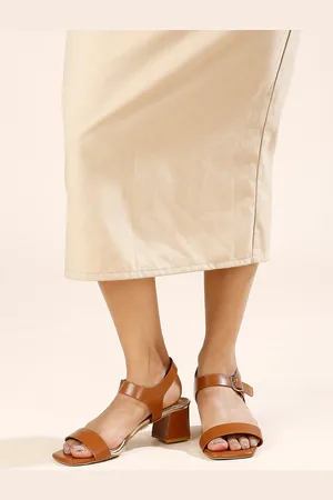 Inc 5 Womens Tan Casual Open toe Block Heel Sandals