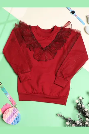 Cutiekins Girls Embellished Long Sleeves Sweatshirt