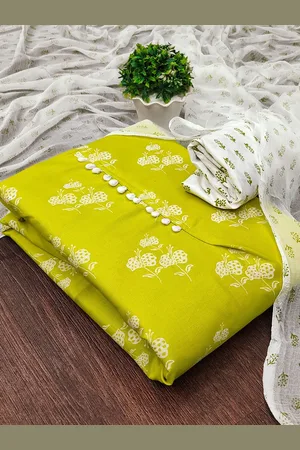 MANVAA Floral Printed Unstitched Dress Material