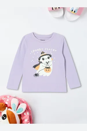 Max Collection Girls Graphic Printed Round Neck Cotton T-shirt