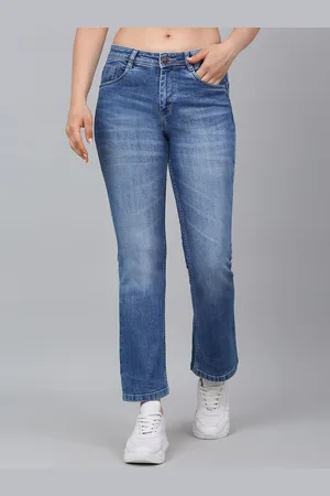 CANTABIL Women Bootcut Heavy Fade Stretchable Jeans