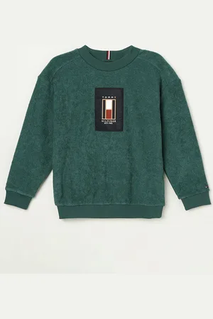 Tommy Hilfiger Boys Solid Round Neck Sweatshirt
