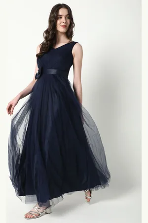 SHOWOFF Women V-Neck Fit & Flare Maxi Dress