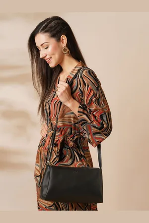 Globus Textured Structured Zip Closure Sling Bag