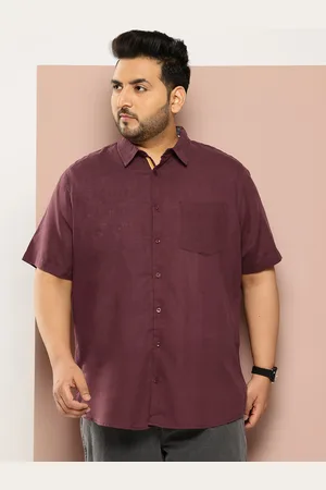 Sztori Men Plus Size Cotton Linen Casual Shirt
