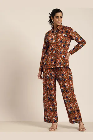HERE&NOW Floral Printed Casual Co-ord Set