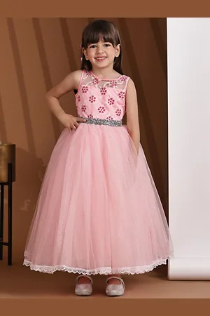 Toy Balloon Kids Girls Net Fit & Flare Maxi Dress