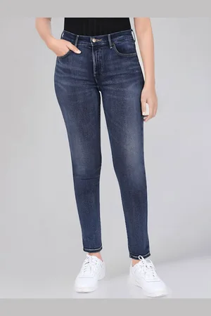 Wrangler Women Skinny Fit High-Rise Light Fade Stretchable Jeans