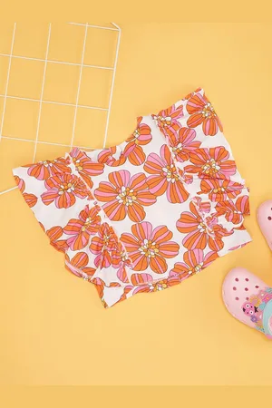 Pantaloons Floral Print Kimono Sleeve Kaftan Top