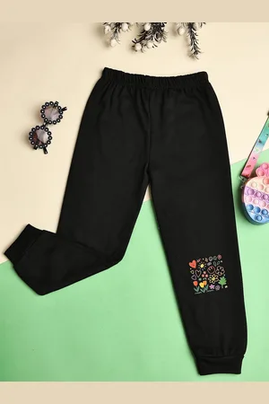 Cutiekins Girls Graphic Printed Mid Rise Joggers