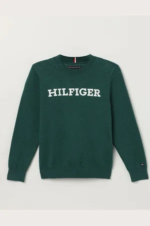 Tommy Hilfiger Boys Typography Printed Cotton Pullover