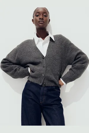 H&M Women Rib-Knit Cardigan Sweaters