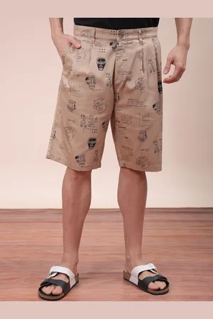 The Indian Garage Co Men Mid-Rise Printed Shorts