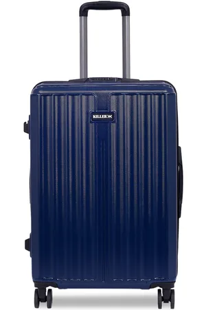 Killer Unisex Striped Hard-Sided Medium Trolley Bag