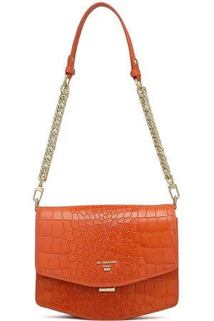 Da Milano Women Textured Structured Leather Shoulder Bag