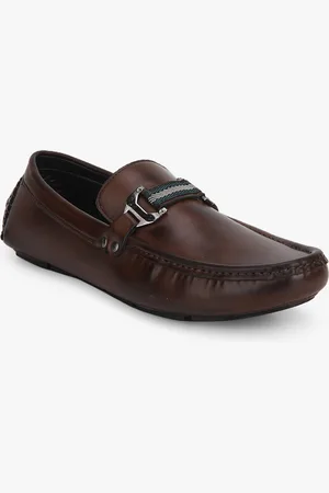 San Frissco Men Brown Solid Regular Driving Shoes