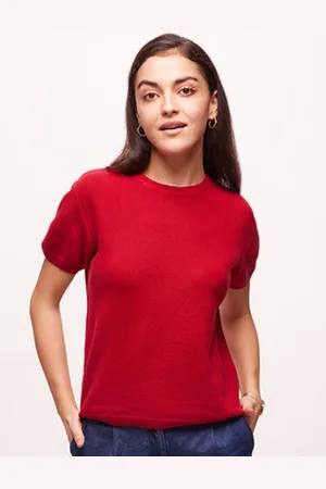 Bombay High Women Round Neck Cotton Top