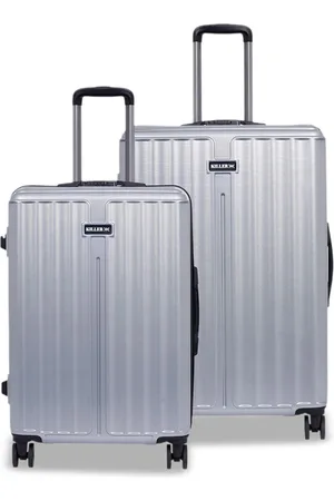 Killer Set Of 2 Hard-Sided Large & Medium Trolley Suitcase