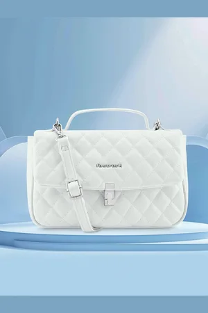 Fastrack Women Solid Quilted Satchel Bag