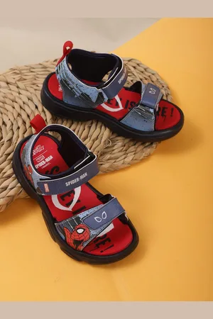Kidsville Kids Boys Spiderman Printed Sports Sandals