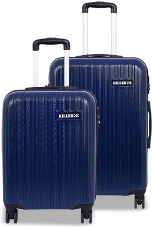 Killer Unisex 2-Pcs Hard-Sided Medium & Small Trolley Suitcase