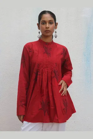 Chidiyaa Women Floral Printed Cotton Tunic