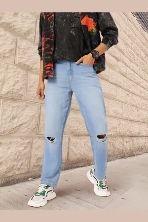 Kook N Keech Men Vintage Vibe Ripped Loose Fit Jeans