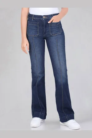 Wrangler Women Flared High-Rise Light Fade Stretchable Jeans