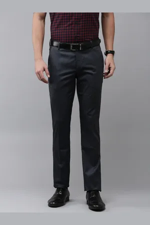 Arrow Men Textured Original Tapered Fit Formal Trousers
