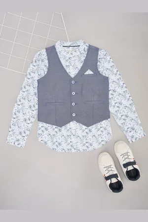 Pantaloons Boys Opaque Party Shirt