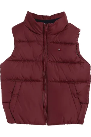 Tommy Hilfiger Boys Mock Collar Solid Casual Padded Jacket