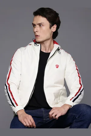 DUCATI Side Striped Hooded Padded Jacket