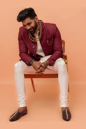 KISAH Men Indo Western Sherwani Churidar Set