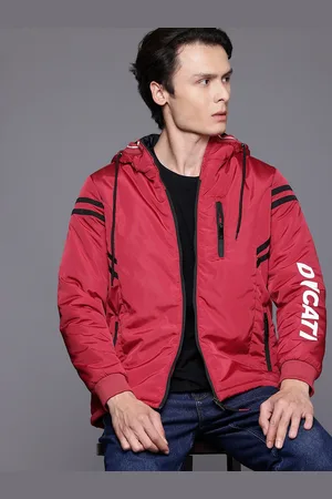 DUCATI Logo Printed Hooded Padded Jacket