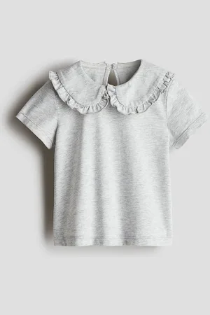 H&M Girls Collared Cotton Top