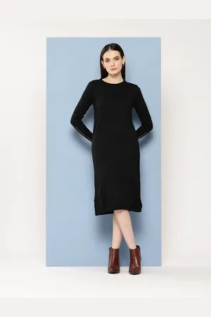 Chemistry Long Sleeves Acrylic Jumper Dress