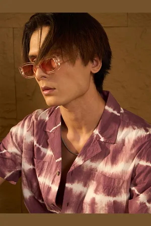DENNISON Men Double Pocket Tie and Dye Oversized Shirt