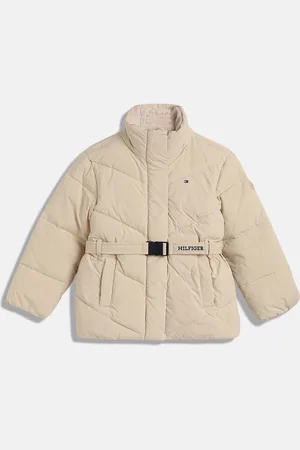 Tommy Hilfiger Boys Mock Collar Solid Casual Padded Jacket