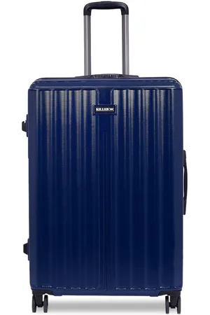 Killer Textured Hard-Sided Large Padded Back Trolley Suitcase