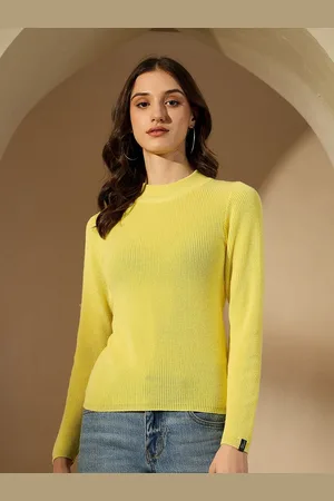 CREATIVE LINE Women Self Design Woollen Top