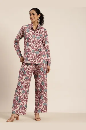 HERE&NOW Floral Printed Casual Co-ord Set