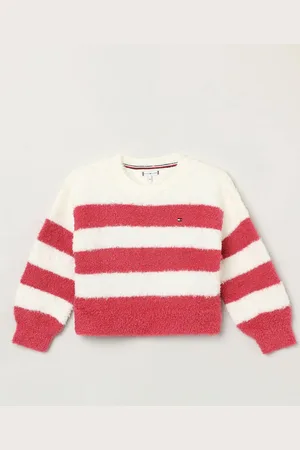 Tommy Hilfiger Girls Striped Ribbed Pullover
