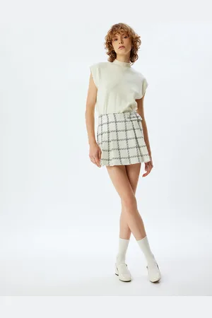 Koton Women Checked Mini Skorts