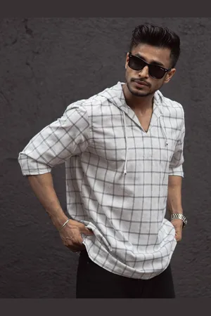 Powerlook Men Opaque Checked Casual Shirt