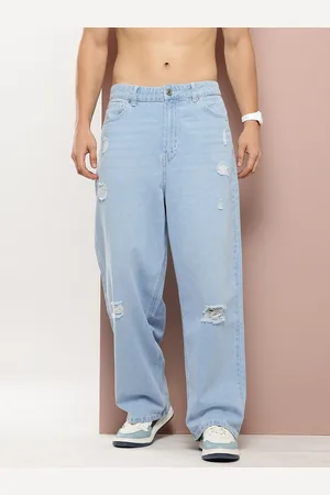 HARVARD Men Pure Cotton Baggy Jeans