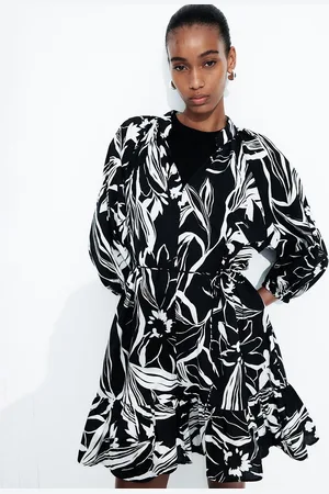 H&M Women Voluminous Tie-Belt Dress