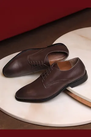LOUIS STITCH Men Brown Premium Egyptian Crust Leather Formal Derbys